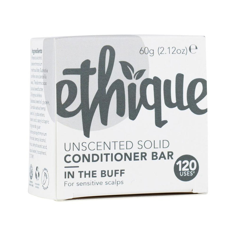 Ethique Bar Conditioner Solid In The Buff (For Sensitive Scalps) Unscented 60g  SELL THROUGH