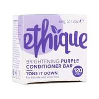 Ethique Bar Conditioner Brightening Purple Tone It Down (For Blonde and Silver Hair) 60g  SELL THROUGH