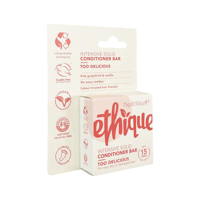 Ethique Bar Conditioner Intensive Solid Too Delicious (For Very Dry Or Damaged Hair) 15g  SELL THROUGH