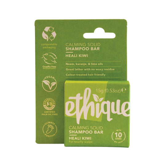 Ethique Bar Shampoo Calming Solid Heali Kiwi (For Touchy Scalps) 15g  SELL THROUGH