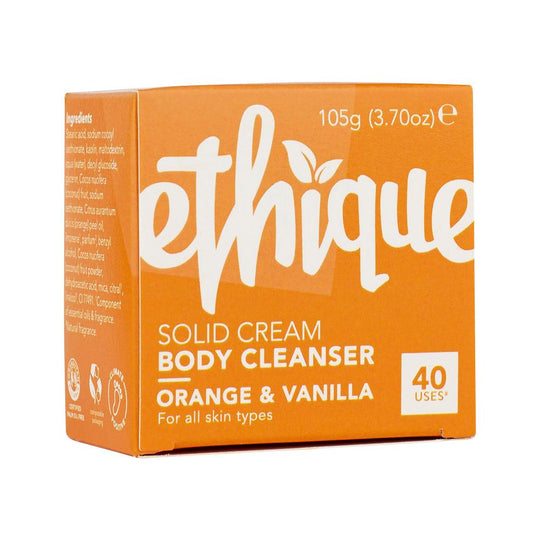 Ethique Body Cleanser Solid Cream Orange and Vanilla (For All Skin Types) 105g  SELL THROUGH