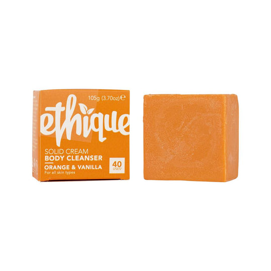Ethique Body Cleanser Solid Cream Orange and Vanilla (For All Skin Types) 105g  SELL THROUGH
