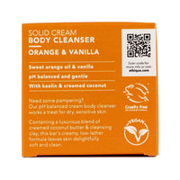 Ethique Body Cleanser Solid Cream Orange and Vanilla (For All Skin Types) 105g  SELL THROUGH