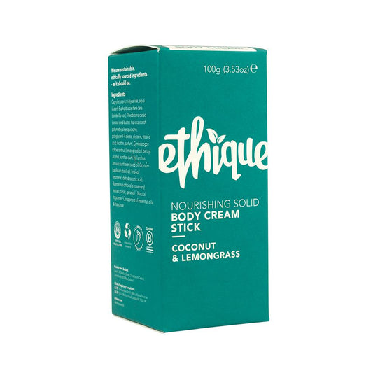 Ethique Body Cream Stick Nourishing Solid Coconut & Lemongrass 100g  SELL THROUGH