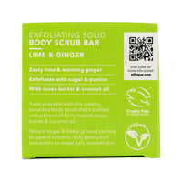 Ethique Body Scrub Bar Exfoliating Solid Lime & Ginger (For All Skin Types) 110g  SELL THROUGH