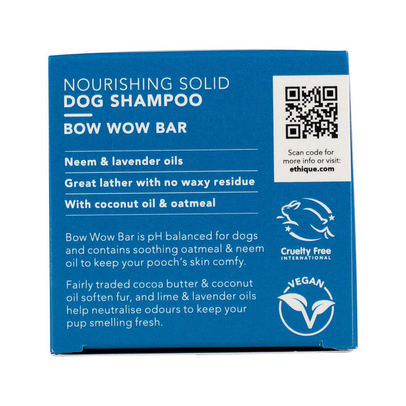 Ethique Dog Bar Shampoo Solid Bow Wow Bar 110g  SELL THROUGH