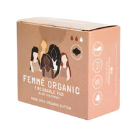 Femme Organic Organic Cotton Reusable Pad Black