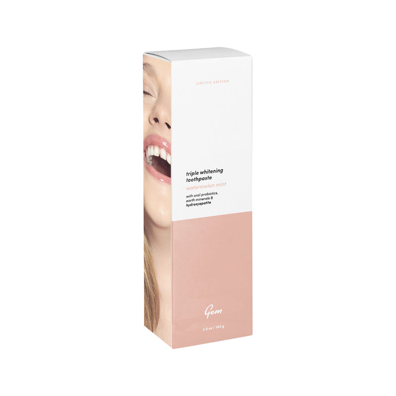Gem Triple Whitening Toothpaste Watermelon Mint 100g