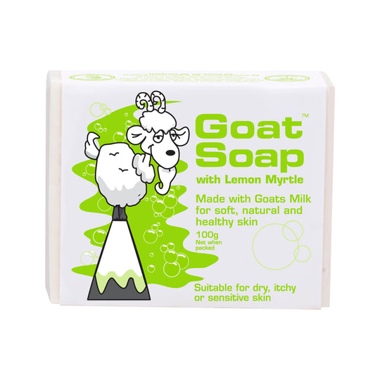 Goat Soap Australia Goat Soap Bar Lemon Myrtle 100g  SELL THROUGH