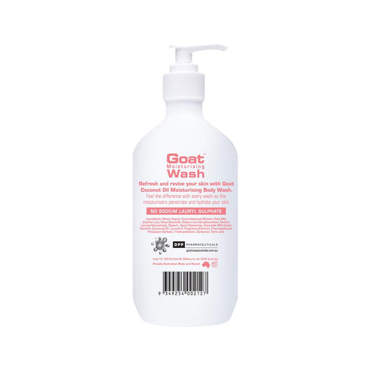 Goat Soap Australia Goat Moisturising Wash Coconut 500ml  SELL THROUGH