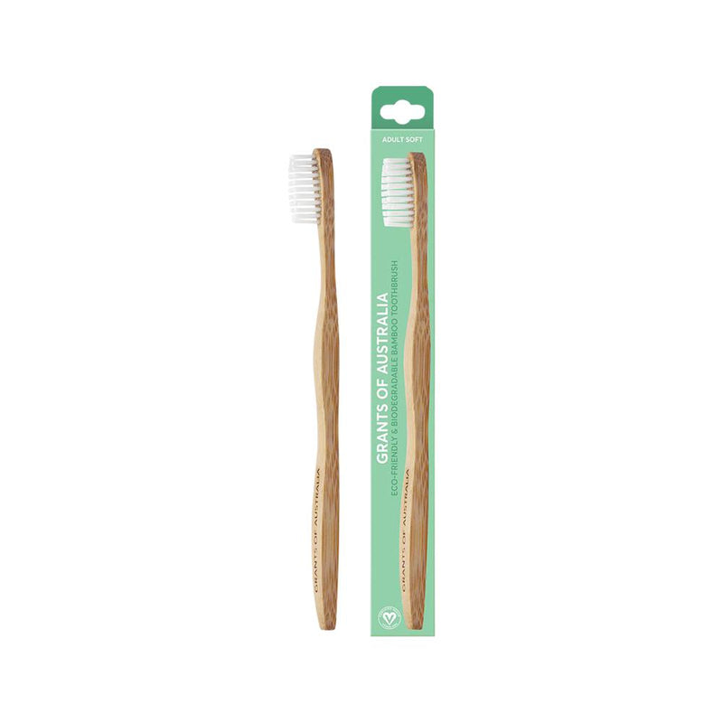 Grants Of Australia Biodegradable Bamboo Toothbrush Adult Soft