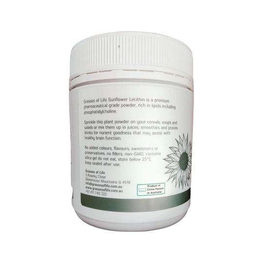 Grasses of Life Premium Pharmaceutical Grade Sunflower Lecithin 250g