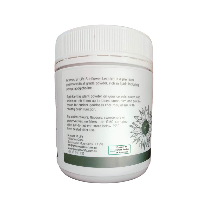 Grasses of Life Premium Pharmaceutical Grade Sunflower Lecithin 250g