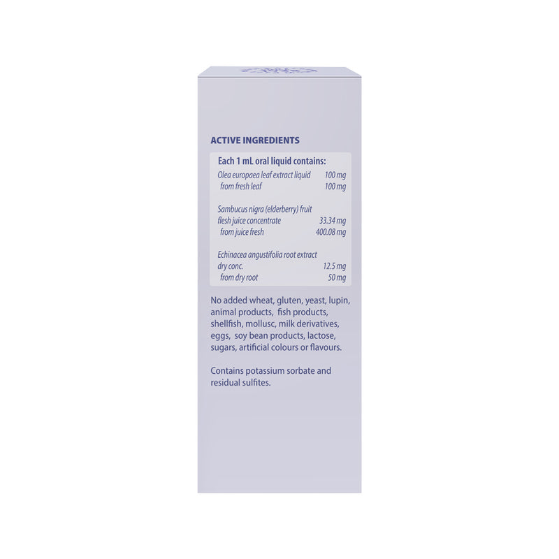 Henry Blooms Kids Liquid Immunity Elderberry with Olive Leaf Blackcurrant 100ml