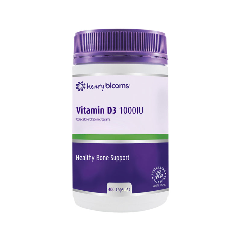 Henry Blooms Vitamin D3 1000 IU 400c