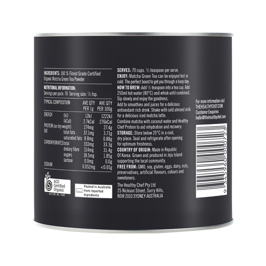 The Healthy Chef Organic Matcha Tea 70g