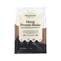 Hemp Foods Australia Hemp Protein Shake Chocolate Espresso Sachet 35g x 7 Display
