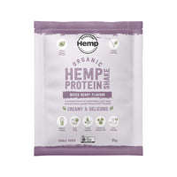 Hemp Foods Australia Organic Hemp Protein Shake Mixed Berry Sachet 35g x 7 Display