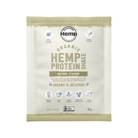 Hemp Foods Australia Organic Hemp Protein Shake Natural Sachet 35g x 7 Display