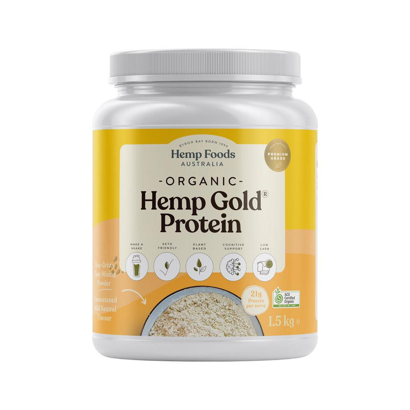 Hemp Foods Australia Organic Hemp Gold Protein 1.5kg
