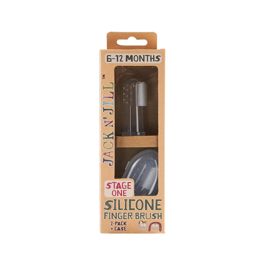 Jack N Jill Silicone Finger Brush Stage One (6-12 Months) x 2 Pack
