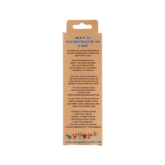 Jack N Jill Silicone Finger Brush Stage One (6-12 Months) x 2 Pack