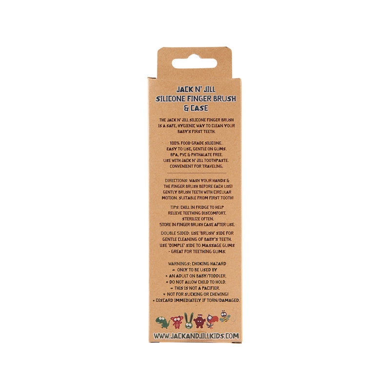 Jack N Jill Silicone Finger Brush Stage One (6-12 Months) x 2 Pack