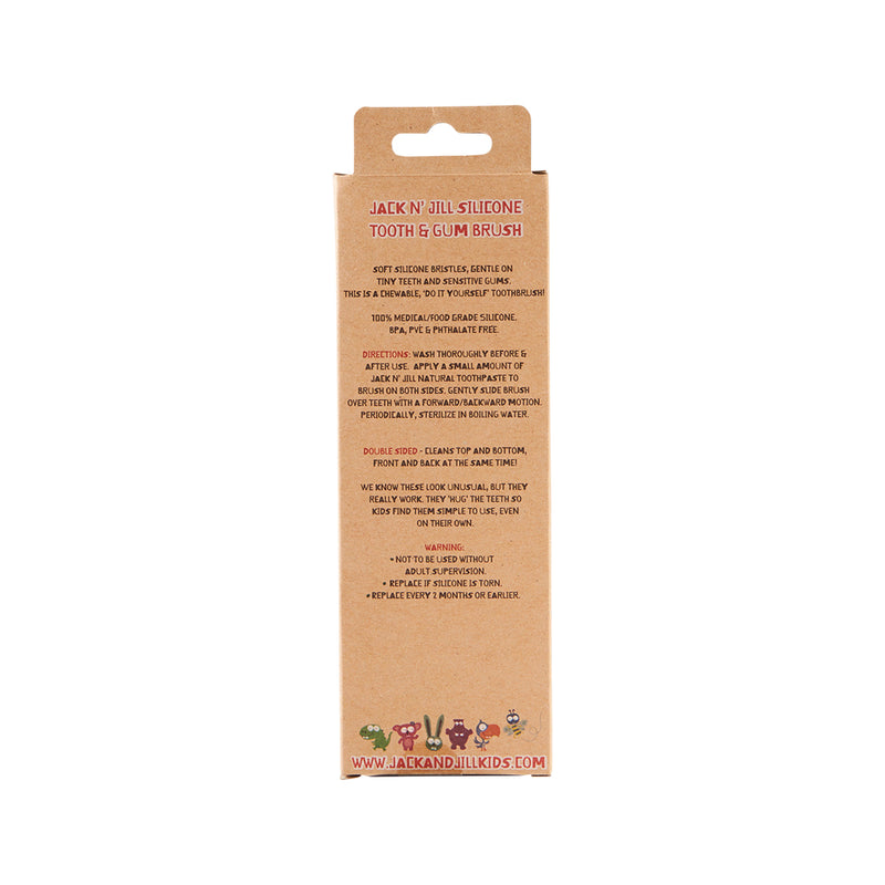 Jack N Jill Silicone Tooth & Gum Brush Stage Three (2-5 years)
