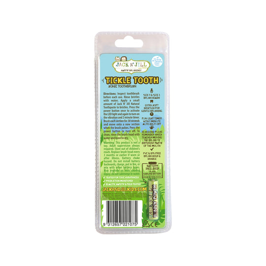 Jack N Jill Tickle Tooth Sonic Toothbrush (0-6 Years) (Includes Replacement Head)