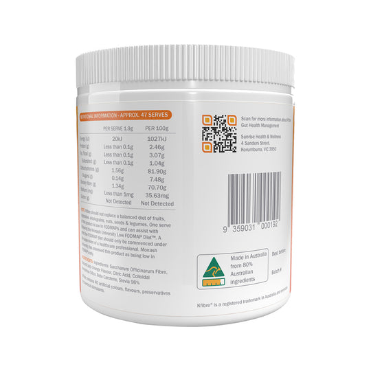 Kfibre Essential Gut Health Fibre Natural Orange Tub 89.3g
