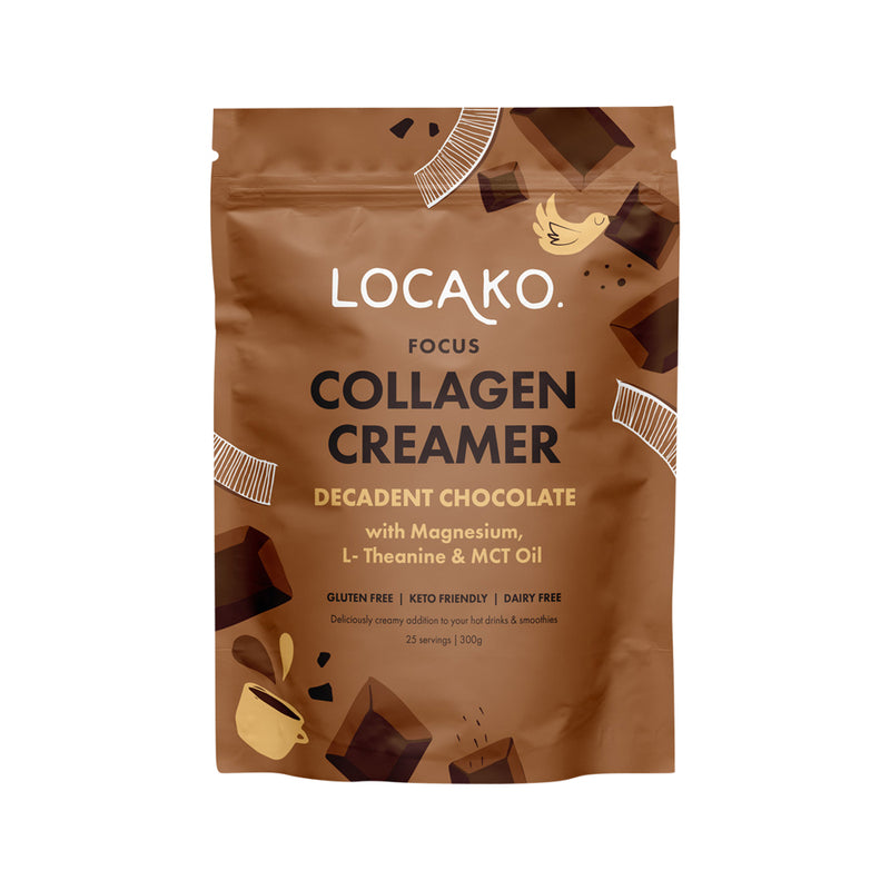 Locako Collagen Creamer Focus (Decadent Chocolate) 300g SELL THROUGH NEW SKU 2968461