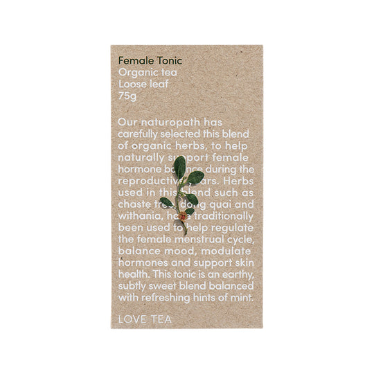 Love Tea Organic Female Tonic Tea Loose Leaf 75g