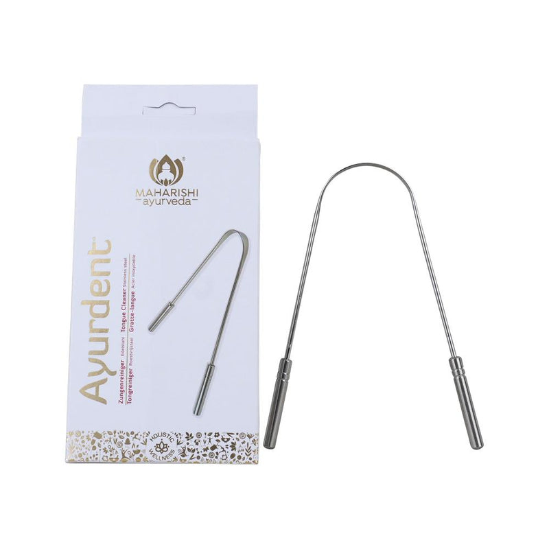 MAHARISHI AYURVEDA AYURDENT TONGUE CLEANER STAINLESS STEEL