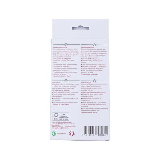MAHARISHI AYURVEDA AYURDENT TONGUE CLEANER STAINLESS STEEL