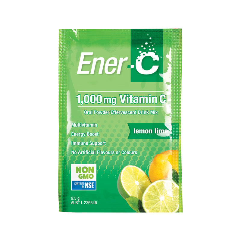 Martin & Pleasance Ener-C 1000mg Vitamin C Drink Mix Lemon Lime Sachet 9.5g x 12 Pack