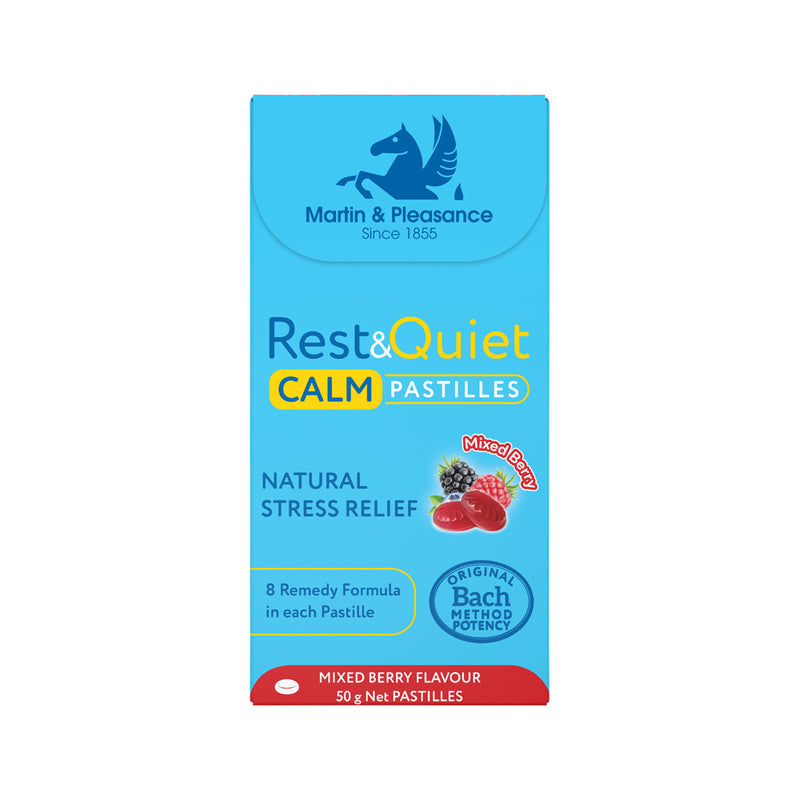 Martin & Pleasance Rest & Quiet Stress Pastilles Mixed Berry 50g