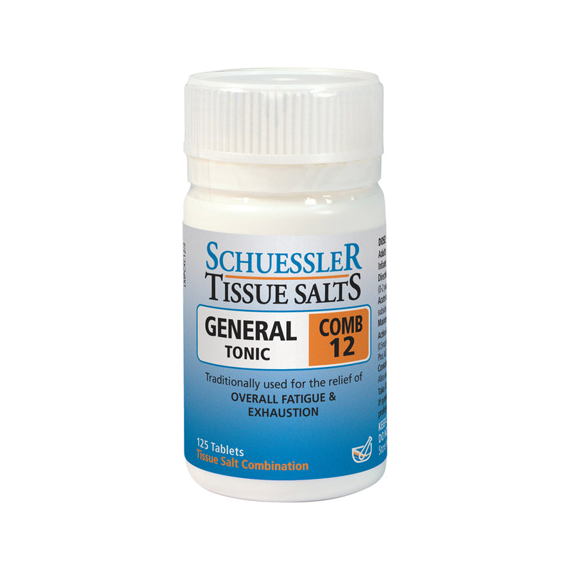 Martin & Pleasance Schuessler Tissue Salts Comb 12 (General Tonic) 125t