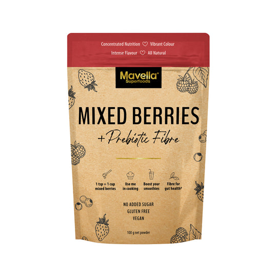 Mavella Superfoods Mixed Berries + Prebiotic Fibre Powder 100g