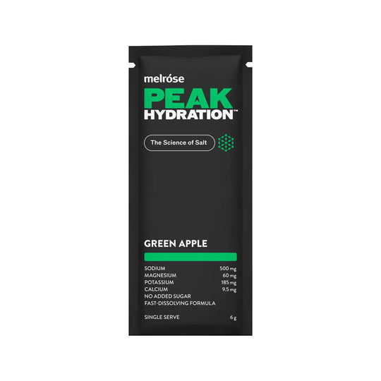 MELROSE PEAK HYDRATION GREEN APPLE SACHET 6G X 20 DISPLAY