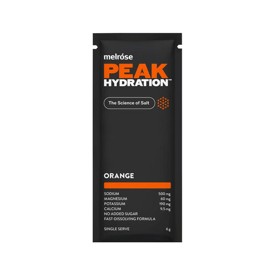 Melrose Peak Hydration Orange Sachet 6g x 20 Display  SELL THROUGH