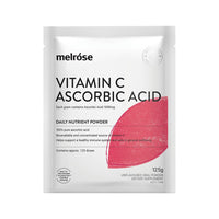MELROSE VITAMIN C ASCORBIC ACID ORAL POWDER SACHET 125G X 8 DISPLAY