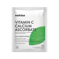 Melrose Vitamin C Calcium Ascorbate Oral Powder Sachet 125g x 8 Display