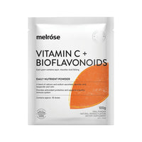 MELROSE VITAMIN C PLUS BIOFLAVONOIDS ORANGE FLAVOURED 100G X 8 DISPLAY