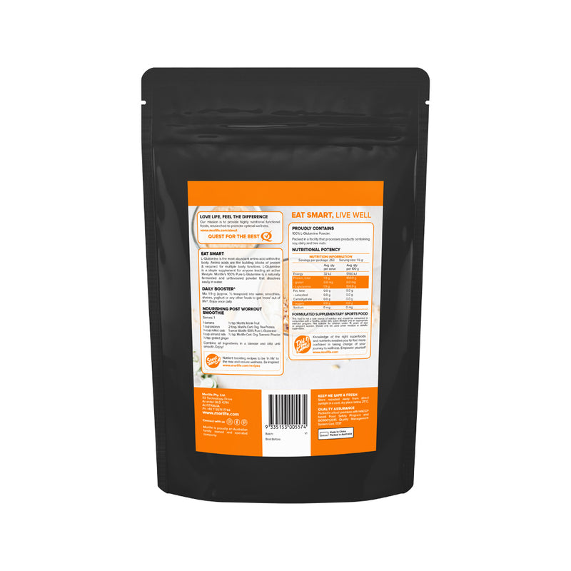Morlife 100% Pure L-Glutamine Unflavoured 500g