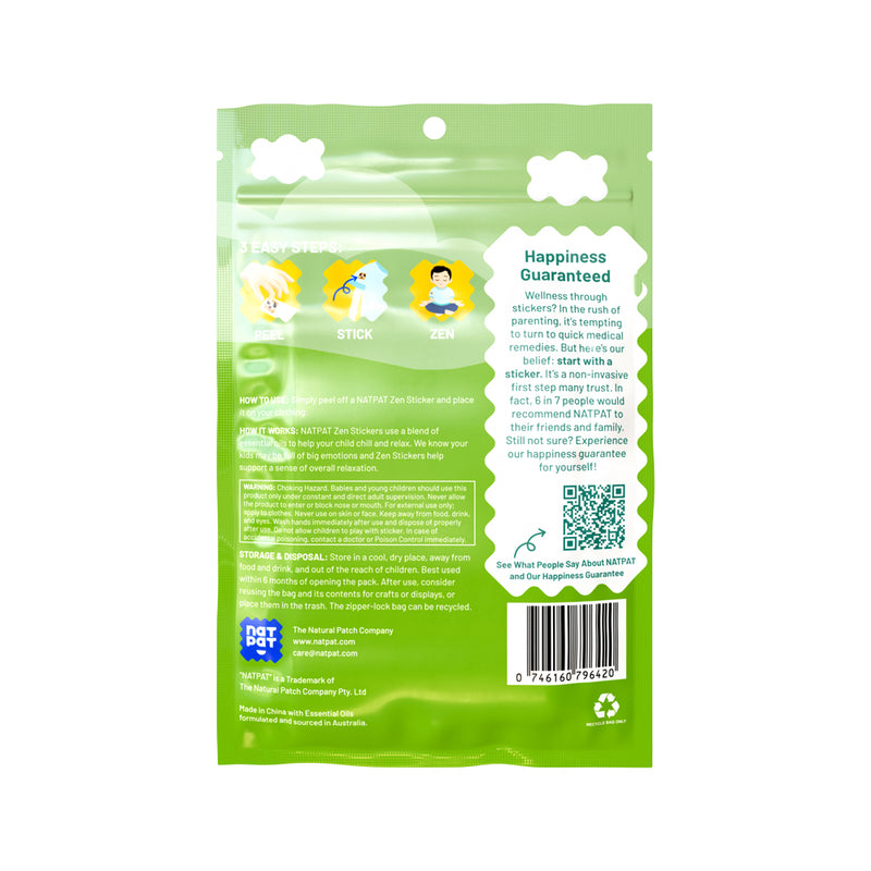 NATPAT Zen Stickers (Mood Calming) x 24 Pack