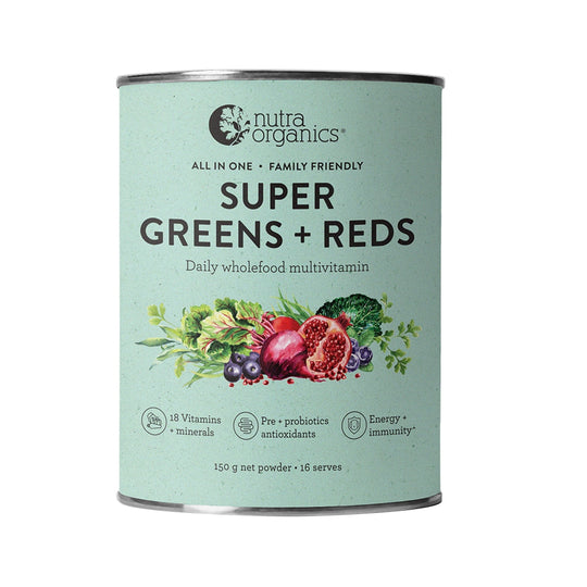 Nutra Organics Super Greens + Reds 150g
