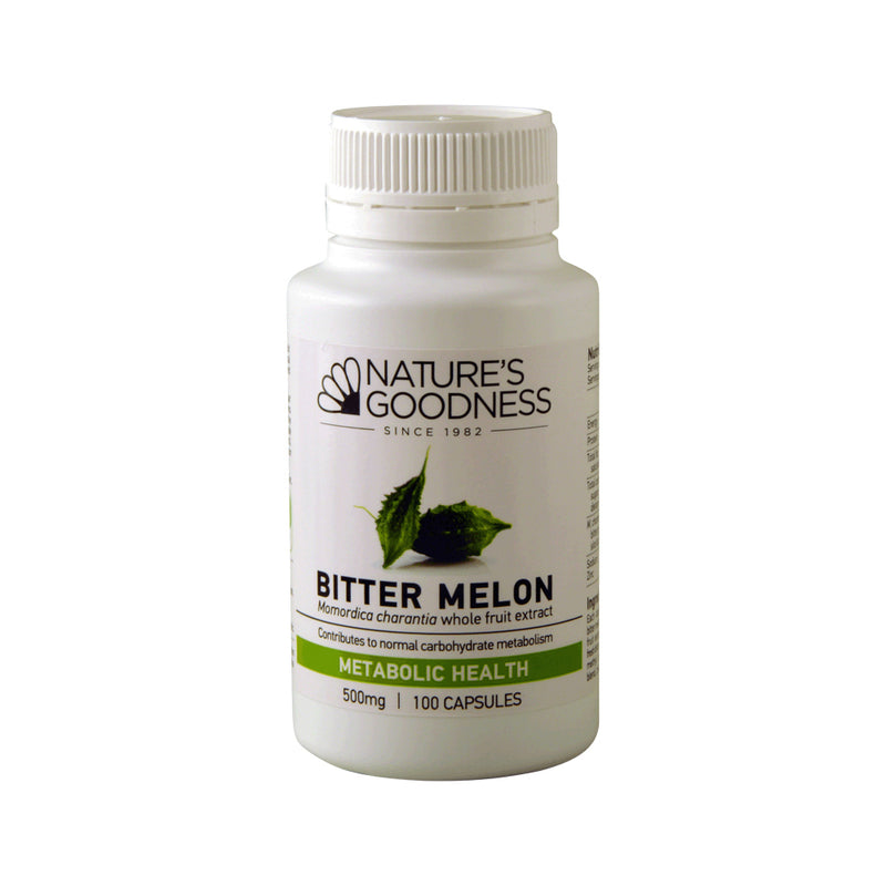 Natures Goodness Bitter Melon Capsules 500mg 100c  SELL THROUGH