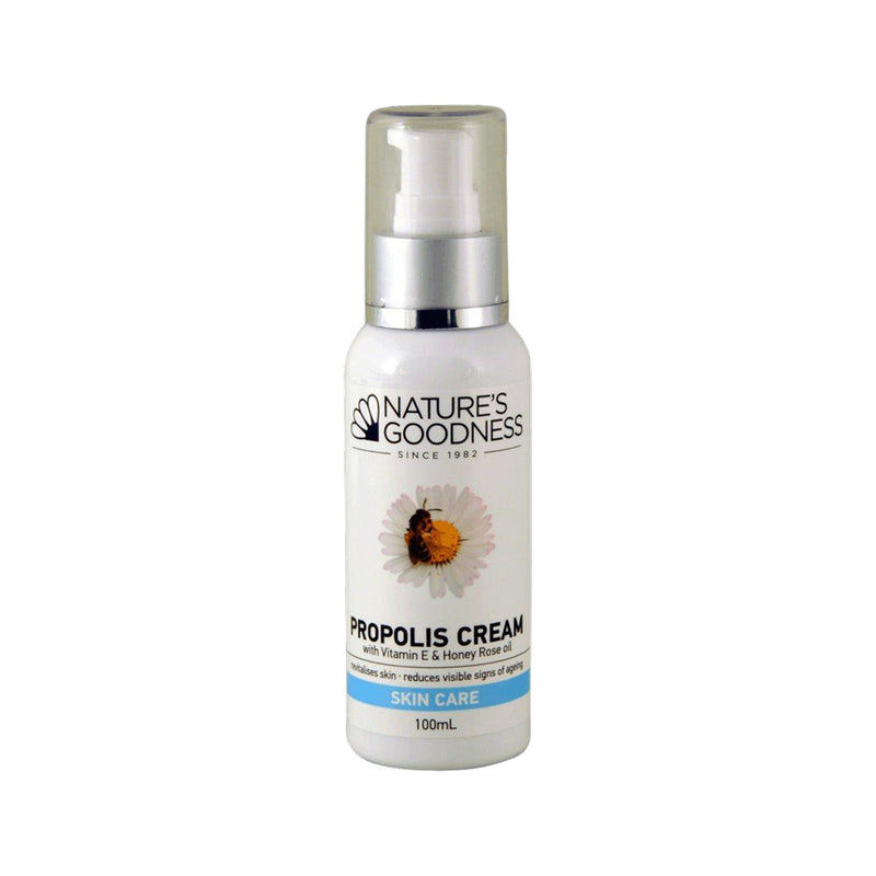 Natures Goodness Propolis Cream with Vitamin E & Honey Rose Oil 100ml  SELL THROUGH