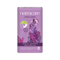 Natracare Maxi Pads Regular with Organic Cotton Cover x 14 Pack  SELL THROUGH