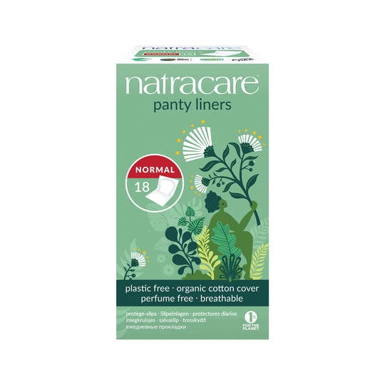 Natracare Panty Liners Normal with Organic Cotton Cover x 18 Pack  SELL THROUGH